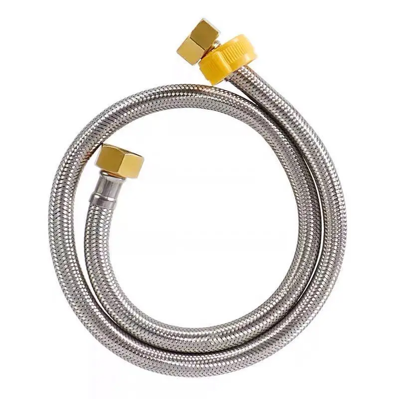 304 Stainless Steel Braided Pipe High Pressure Explosion-Proof Water Heater Cold And Hot Flexible Water Inlet Hose