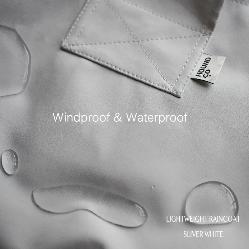 Customized High Quality Classic Dog Raincoats Waterproof Slicker Lightweight Breathable Dog Rain Poncho Jacket For Large Dogs