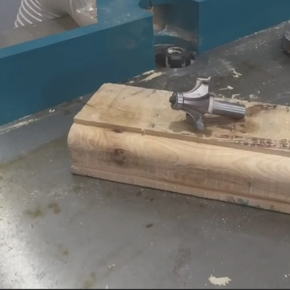 4blade rounded edge banding cutter forward and reverse rotation double R-line end mill woodworking cabinet door router bits