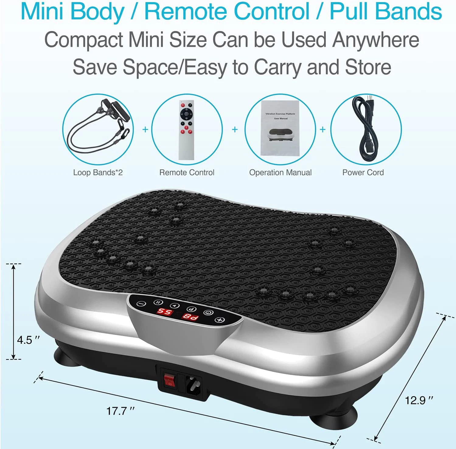 High Quality Low Noise Body Vibrating Exercise Machine Mini Vibration Plate for Figure Keeping