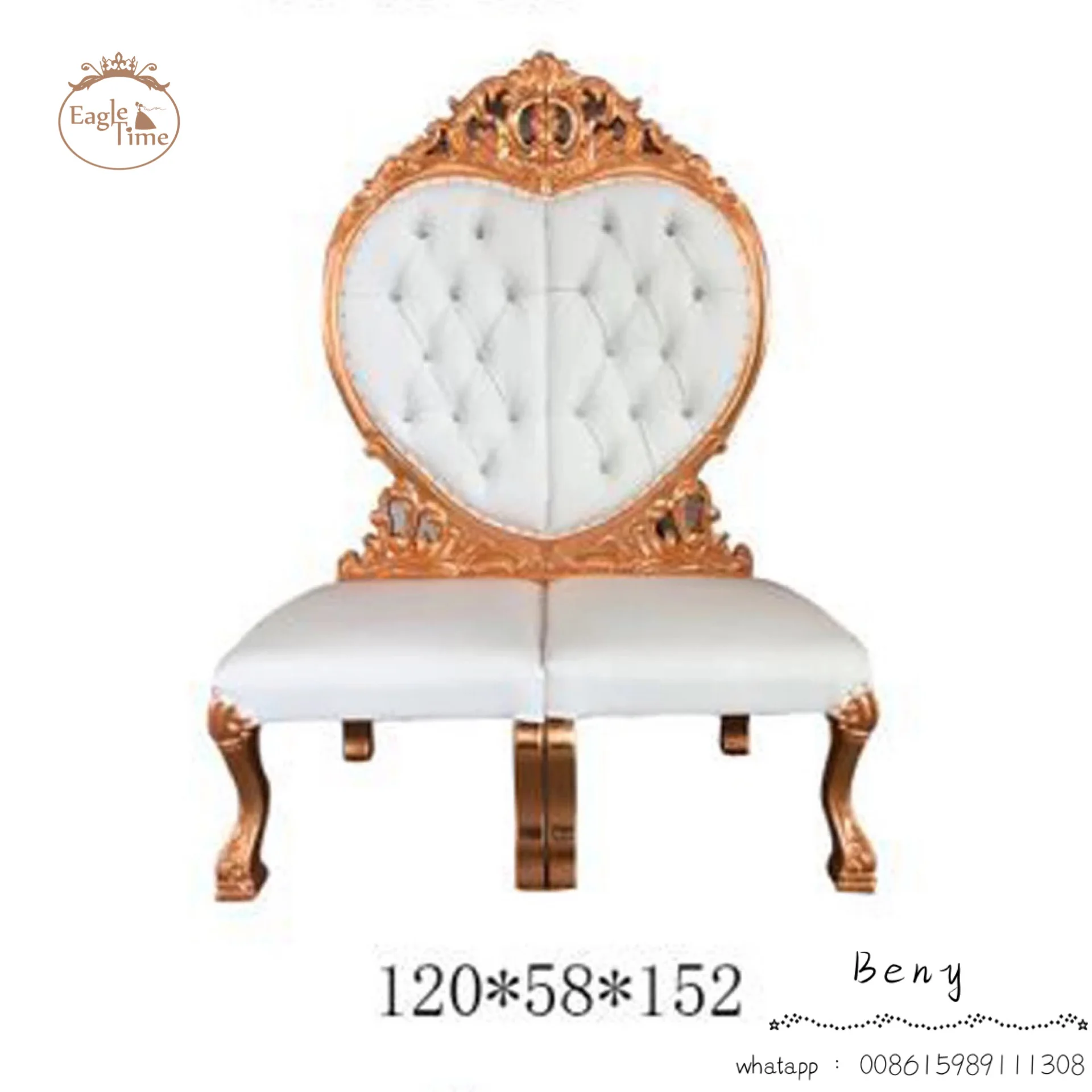 Modern New Love Bride and Groom Double Banquet Party Hotel Event Wedding Throne Sofa Chair Sectional Sofa for Apartment