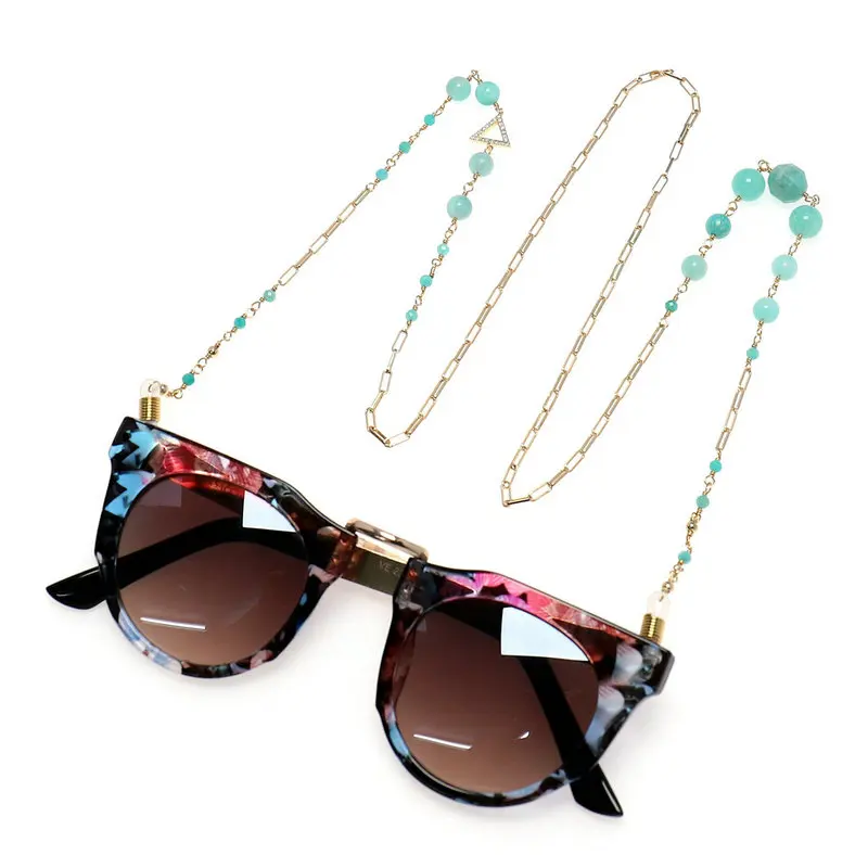 Anti-skid Glasses Chain / Anti-lost Glasses Natural Stone Chain Lanyard Holder Chain