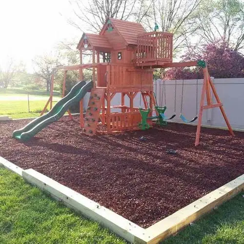 Eco-friendly Factory Direct Sales Colored Soft recycled rubber mulch playground