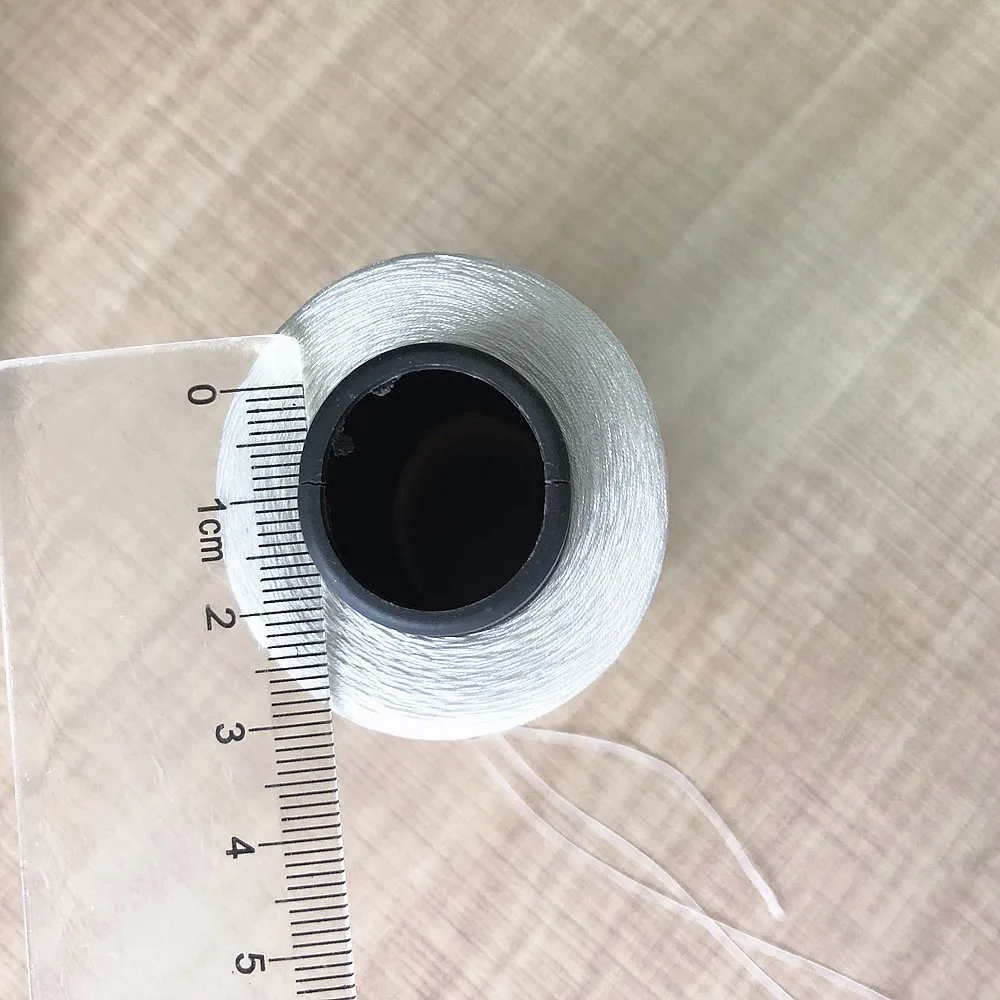 Natural 100 Silk Thread Yarn for Machine Sewing and Hand Roll of Scarf in White Color for Embroidery