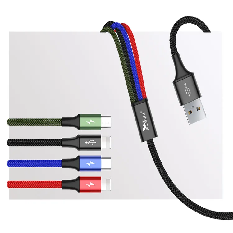 
4 in 1 multi functional fast charging USB C to USB C charging and data cable 