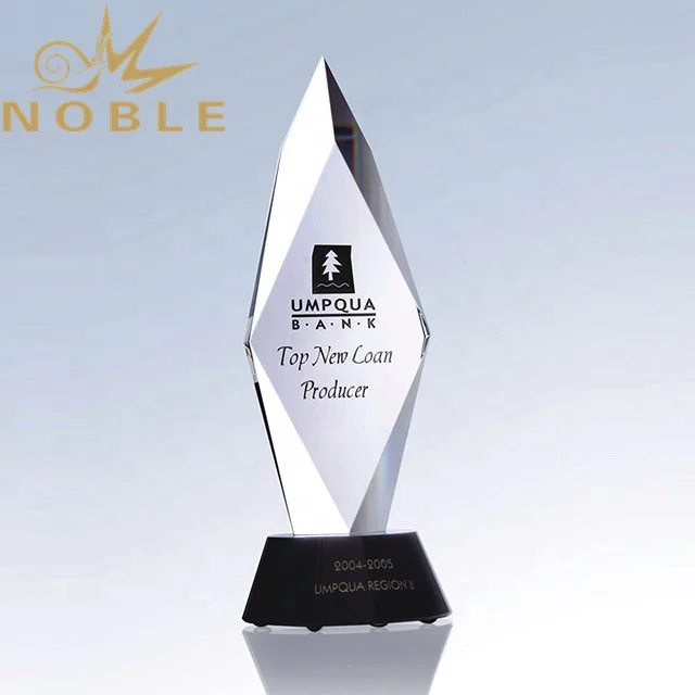 High quality custom Azurite Crystal diamond award