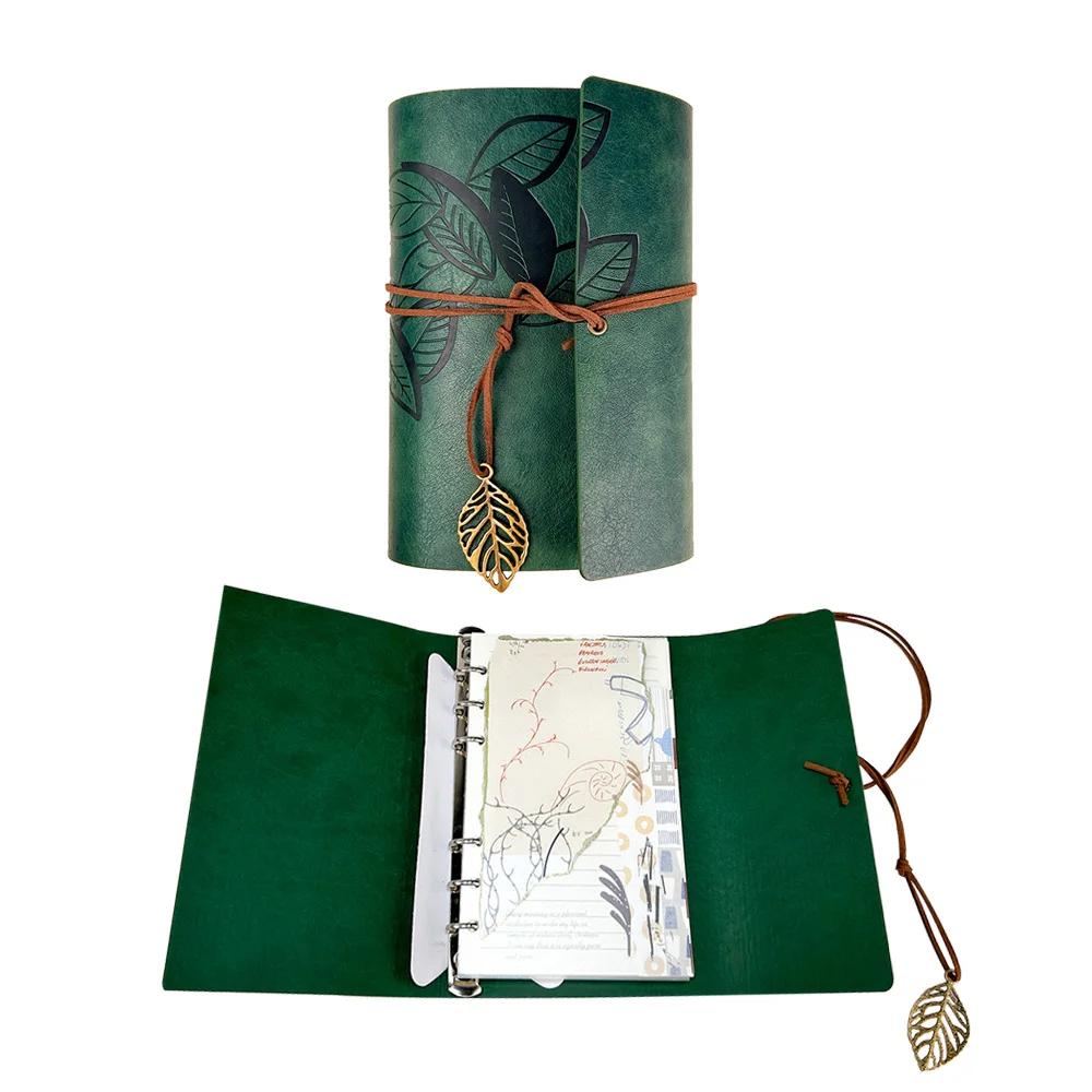 Vintage Style Gold Accessory Notebook Customize Logo Planner Travel Journal Gift Set