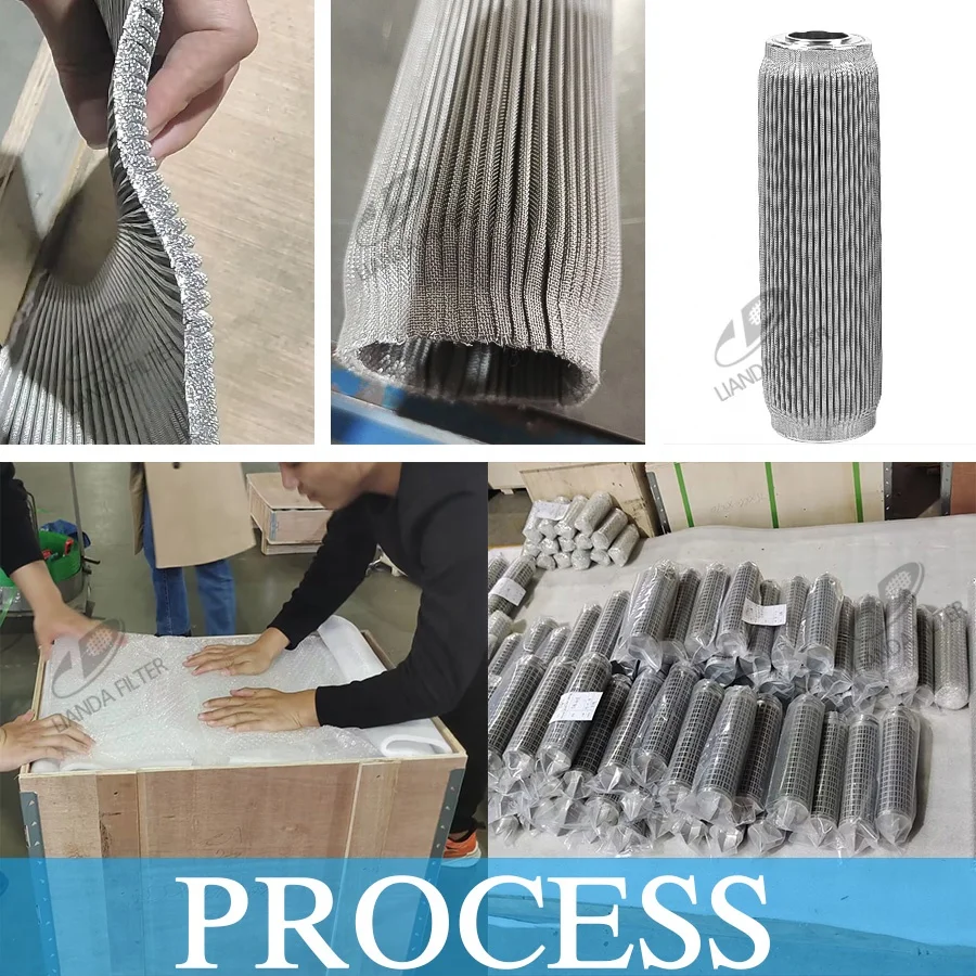 LIANDA China Manufacturer stainless steel filter Porous Metal Sintered filter Tube Disc Sintered filter Element Custom