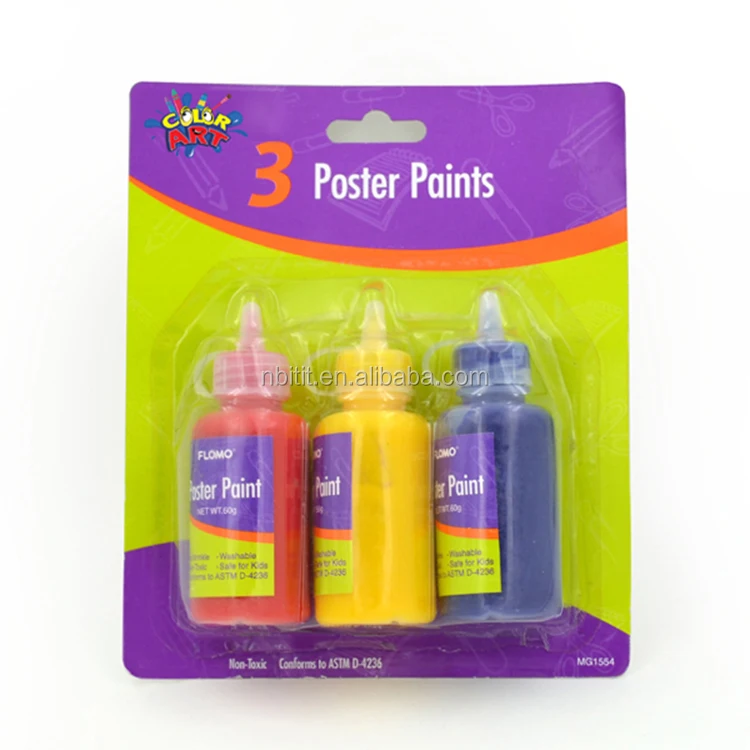 Hot sell poster paint art supplies for finger painting multicolored magic poster paint set