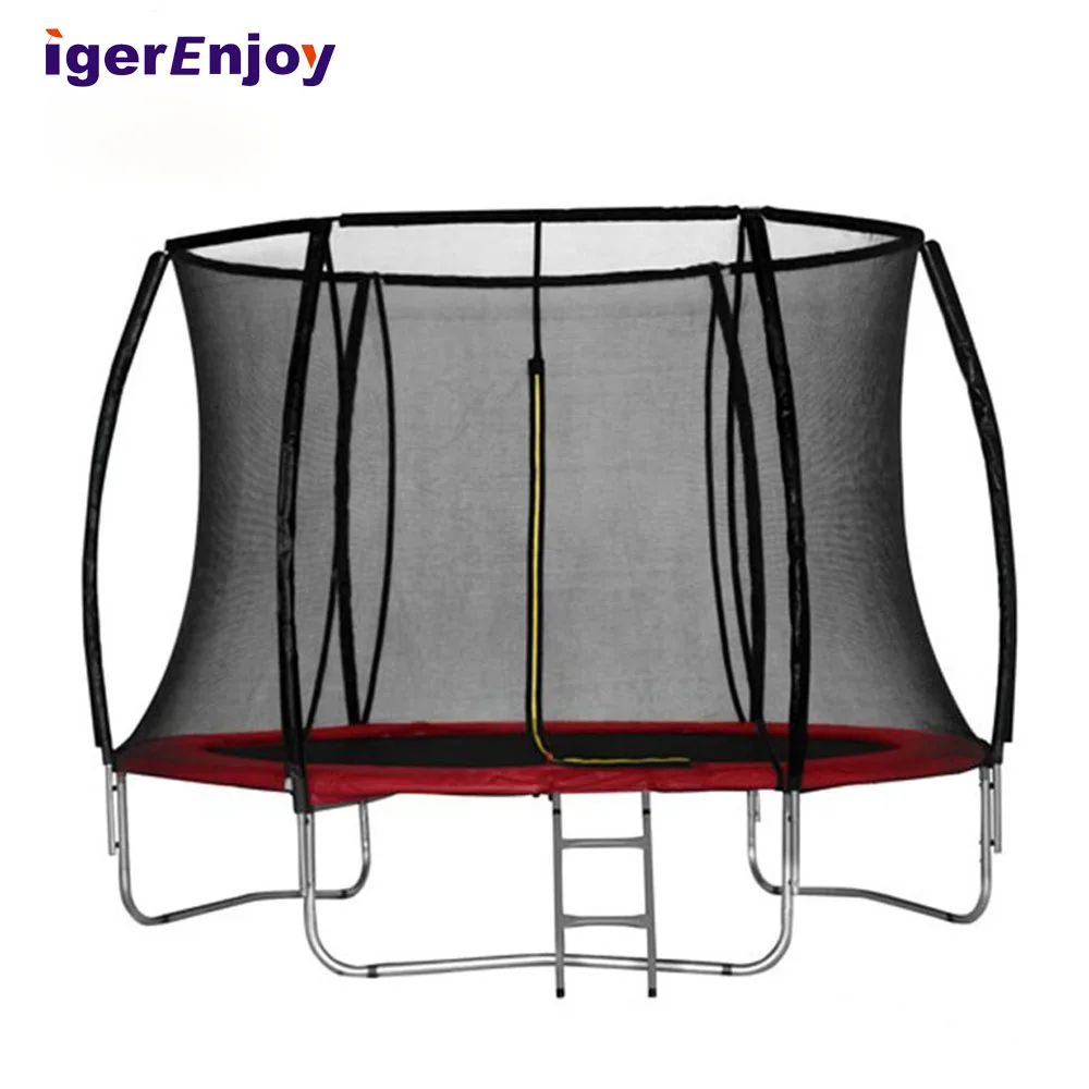 Commercial 10ft Outdoor Professional Round Trampoline Bed For Kids Large Jumping Fitness with