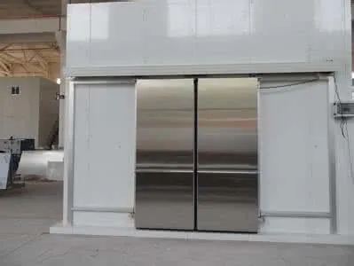 Automatic continuous line for sandwich panel rock wool