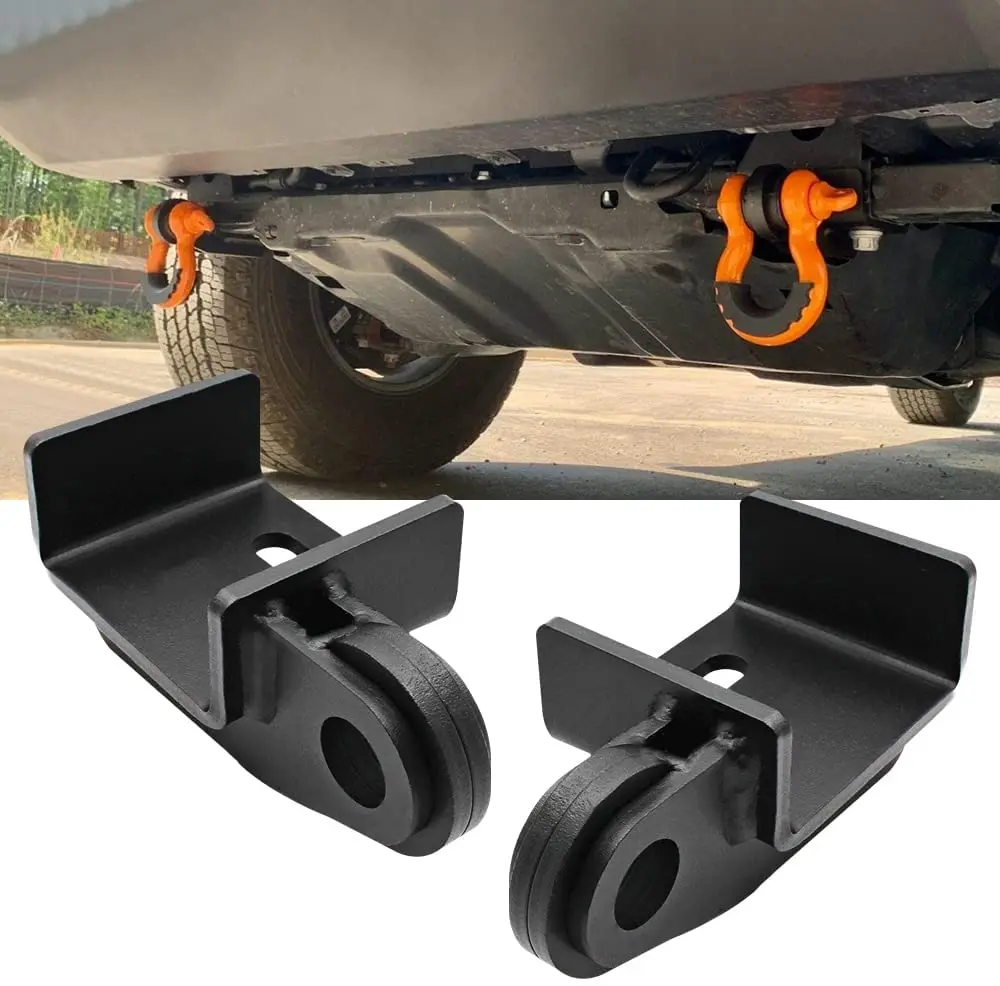 1 Pair Heavy Duty Two Proint Front Tow Hook Mounting Bracket for Toyota Tacoma 2009-2021