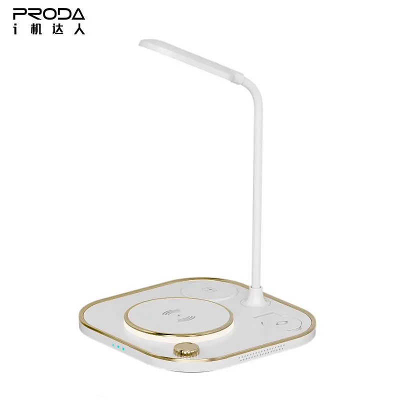 Best Seller Desk Reading Lamp 4 In 1 Phone Watch Earphone Wireless Fast Charging Wireless Charger Stand