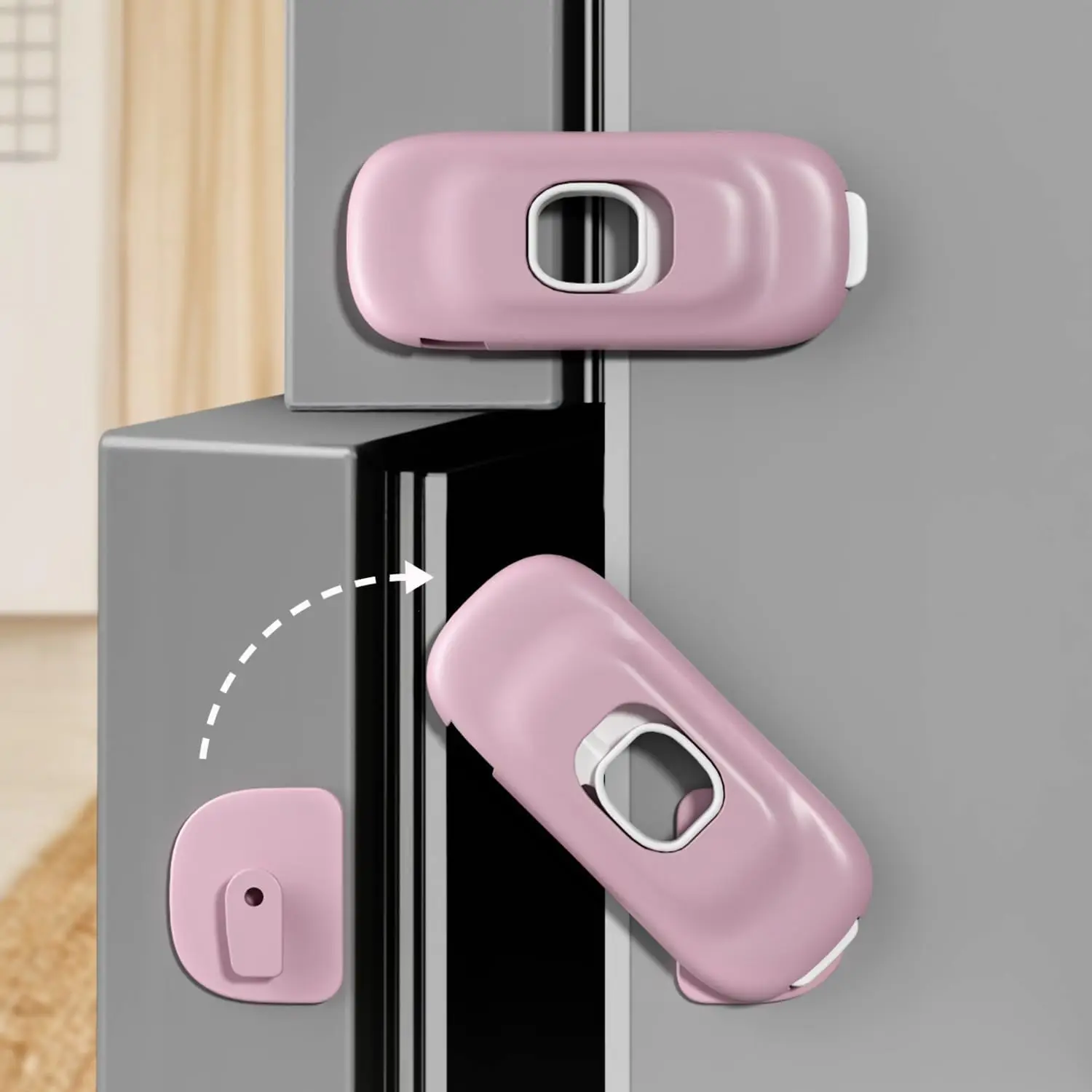 Uwecan children multifunctional cabinet lock baby safety lock used for refrigerator cabinet drawers