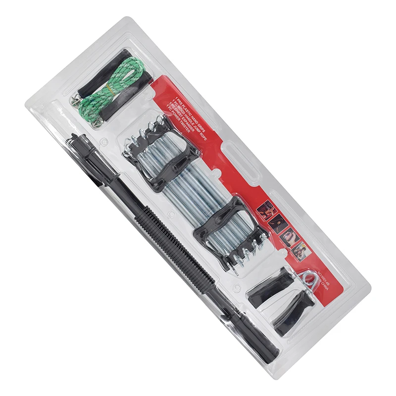 4 Piece Set Armband Kit Chest Expander Hand Gripper Jump Rope Arm Bar Group Training Set