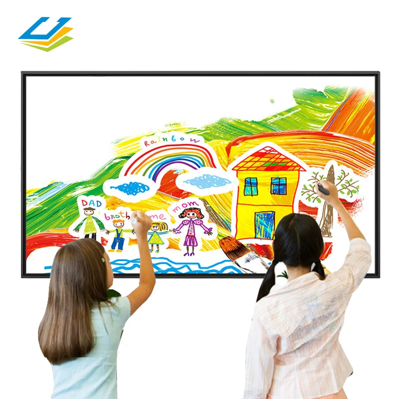 65 75 85 inch school teaching all ine one PC industrial touch screen portable interactive whiteboard