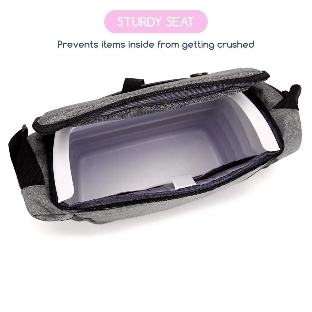 Travel Booster Seat  Adjustable straps quickly secure travel booster to chair