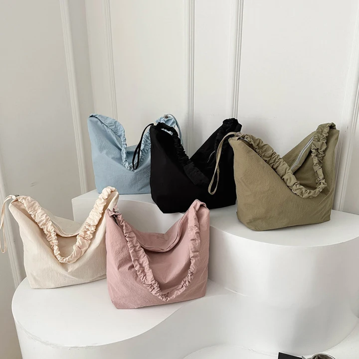 Fashion casual ladies large capacity nylon bag woman shoulder bag tote bag