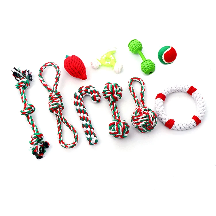 
 Лидер продаж, пользовательская чистая Интерактивная хлопковая веревка, игрушка для собак, роскошный набор  