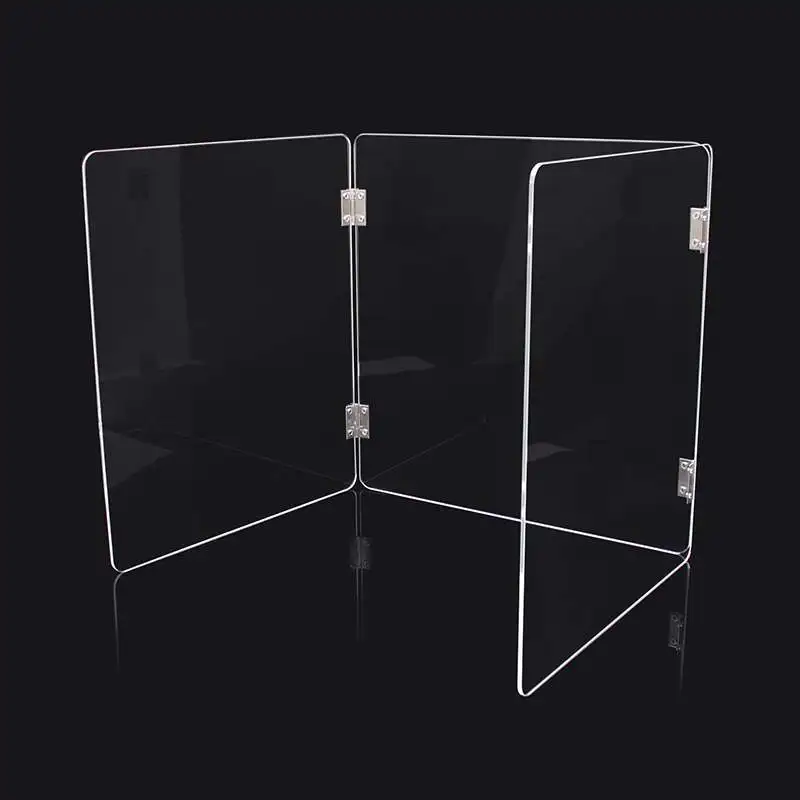 Acrylic sneeze guard, custom Plastic Acrylic Isolation sheet for school office Anti-spray AntiDroplet antiepidemic baffle