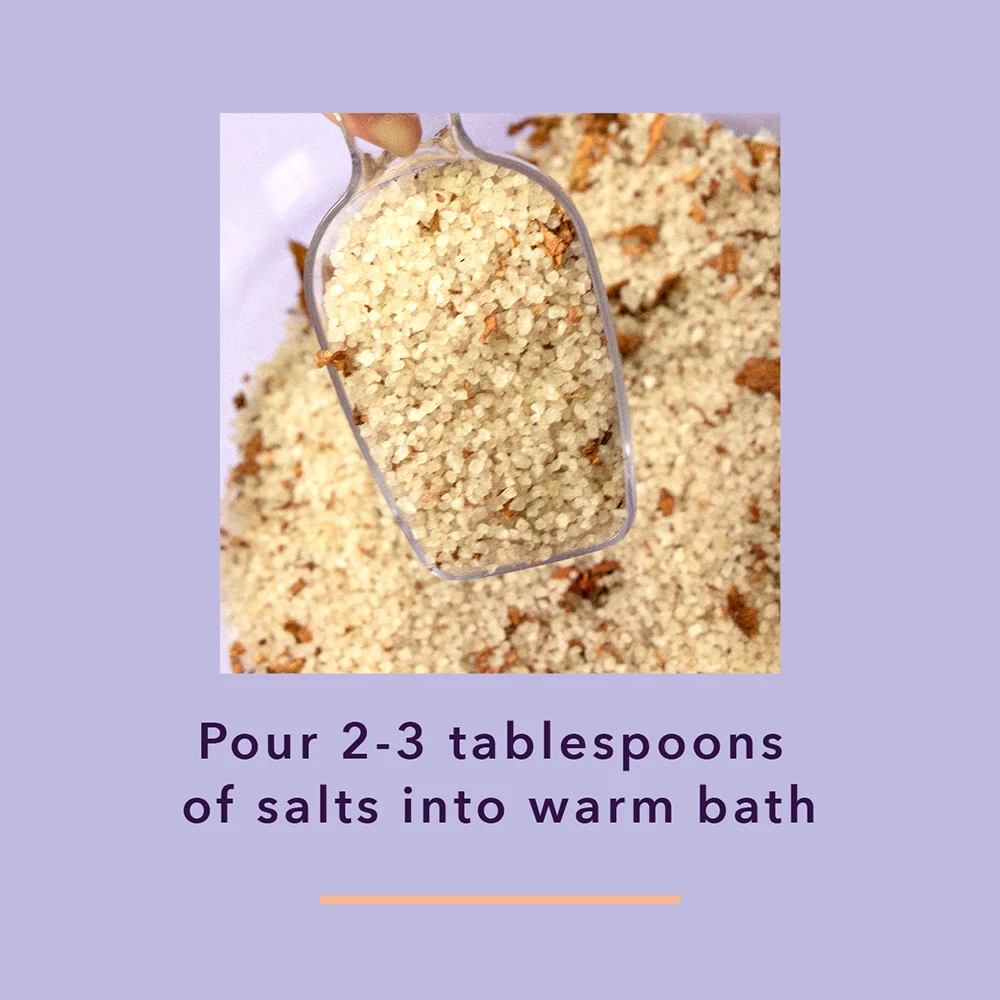 Highest Lavender & Rose Scent Mineral bath salt with Infused Soothing Petal