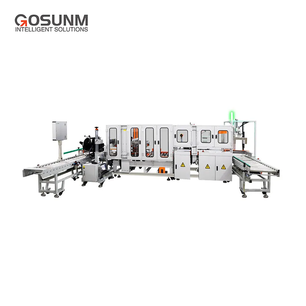 2023 Brand New Smart Print and Paste Label Labeling Machine Fully Automatic Customized Edge and Corner Labeling Machine