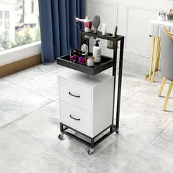Popular beauty salon cabinet professional furniture wholesale rolling modern hairdressing hair barber trolley cart salon