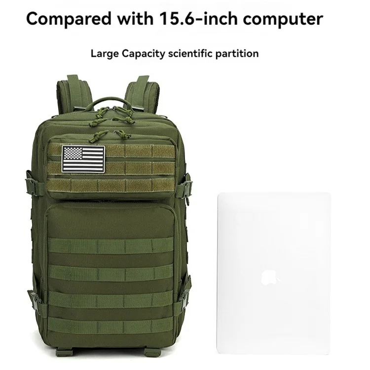 45L Rucksacks Hiking Hunting Camping Mountain Survival Back Pack Travel Outdoor Sport Fitness GYM Tactical Backpack