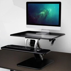 Loctek M3/M3M Height Adjustable Sit Stand Desk Riser Foldable Laptop Desk Notebook/Monitor Holder Stand With Keyboard Tray