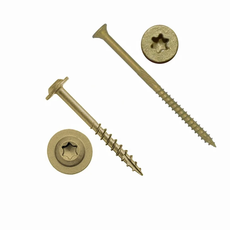 304 stainless steel torx screw bolt for wooden construction round washer head decking timber wood screws