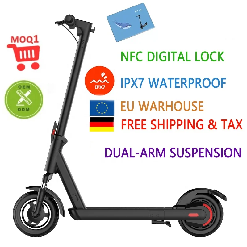 S1-C PRO Electric Scooter 40 km/h Max Speed Wide Wheel IPX7 Folding Electric Scooter