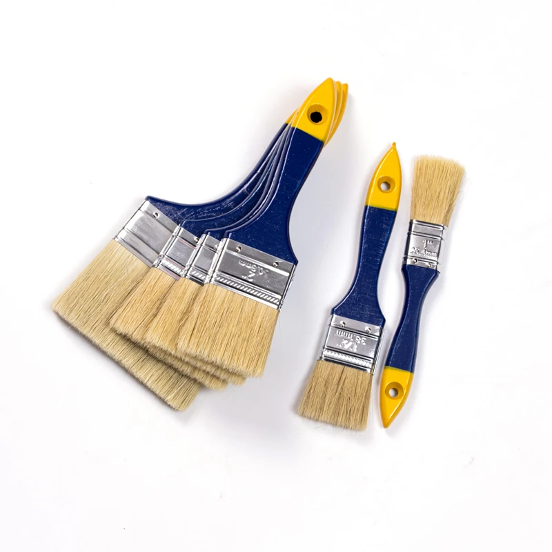 China Local Factory Wooden Handle Natural Soft  Bristle Brush  Small Paint Brush different size Brush bristle