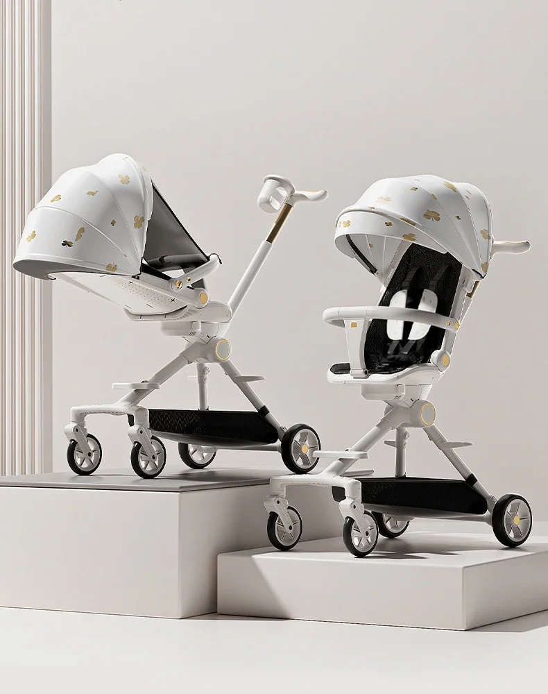 Infant slipper car can sit or lie down lightweight foldable 360 degree steering baby children high landscape stroller