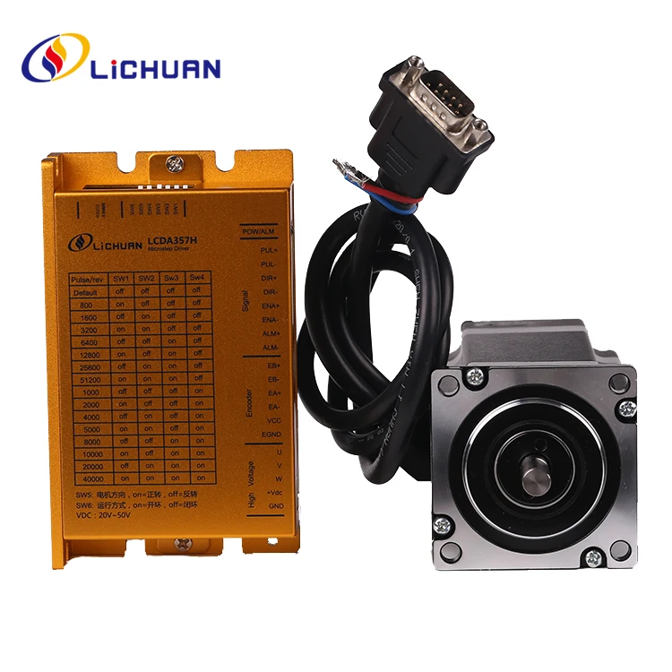 Гибридный простой сервопривод с замкнутым контуром LC57H380 + LCDA357H nema 23 комплект шагового двигателя
