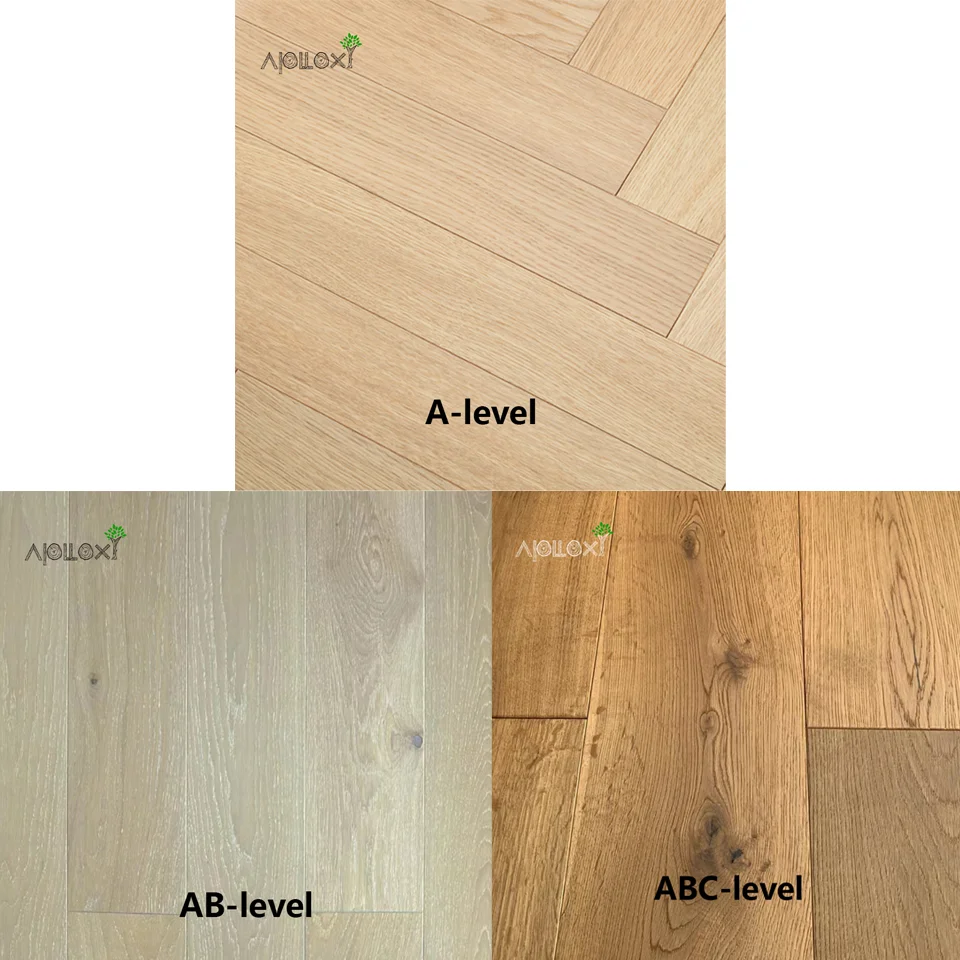 Apolloxy engineered oak timber flooring Hardwood Chevron Flooring Oak Solid Wood Flooring