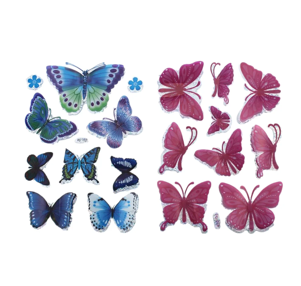 Cartoon Education Classic Toy 3D Stickers for Kids Toddlers Different Sheets Puffy Bulk Sticker