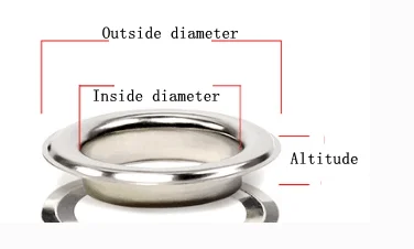 clothing bag shoes hats metal curtain eyelet size 6mm*12mm*5mm  round shape grommet cheap eyelet for garment jeans