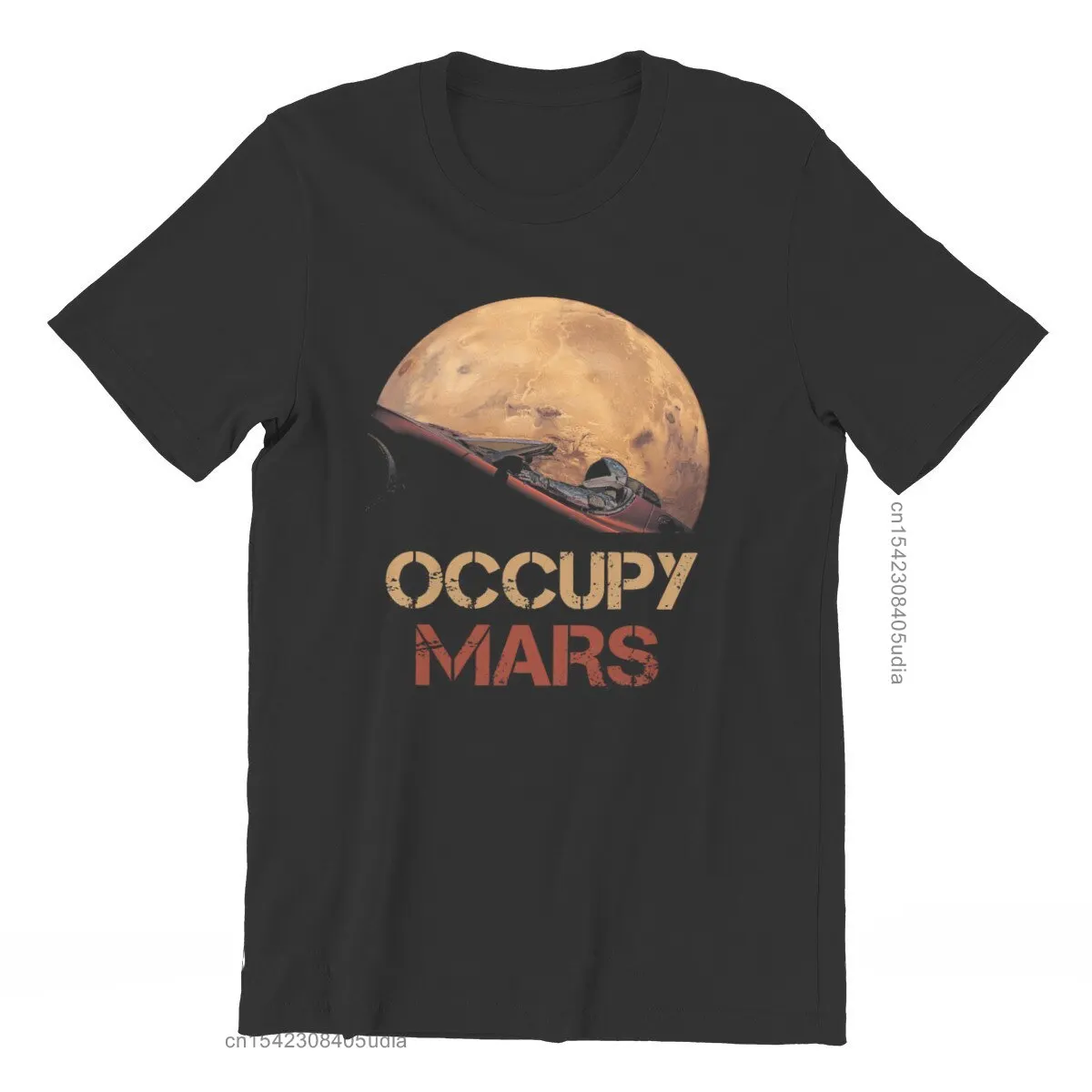 Классическая футболка с принтом Mars Explorer, незаменимая футболка с коротким рукавом, большие размеры