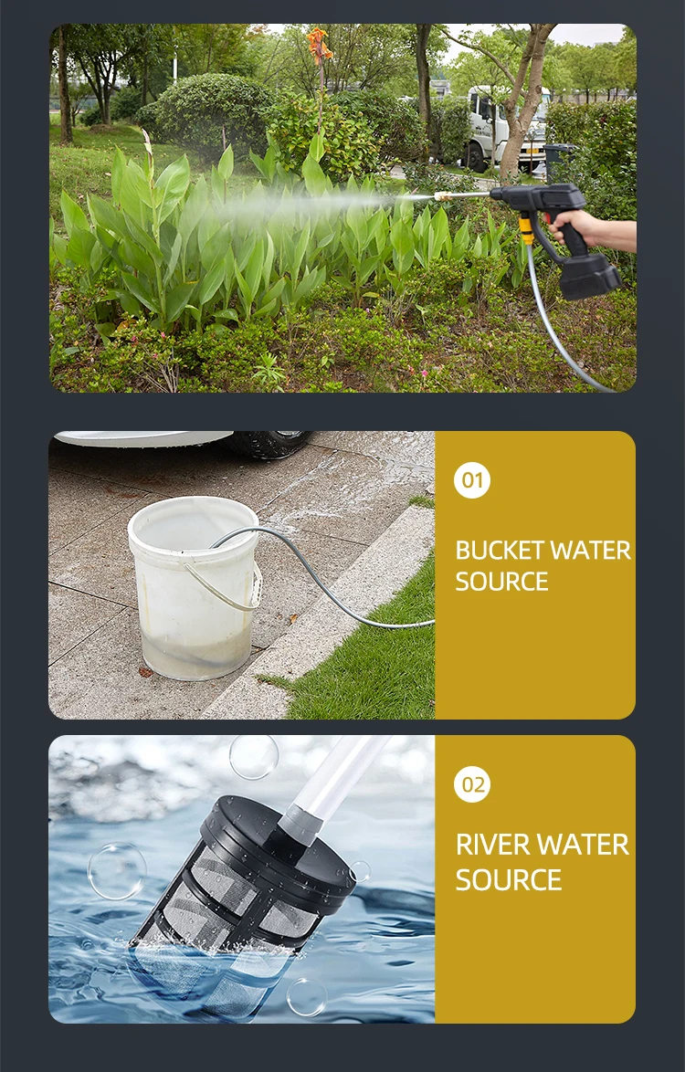 Multi-Functional Household Electric Portable Pressure Car Auto Washer Cleaner Water Gun Sprayer
