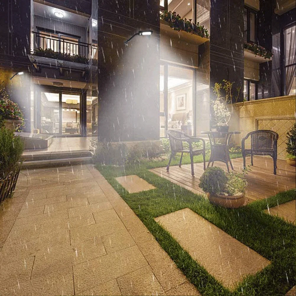 IP65 Waterproof PIR Motion Sensor Wall Light 180 LEDS Solar Street Lamp With Remote Control for Outdoor Garden Yard Lighting