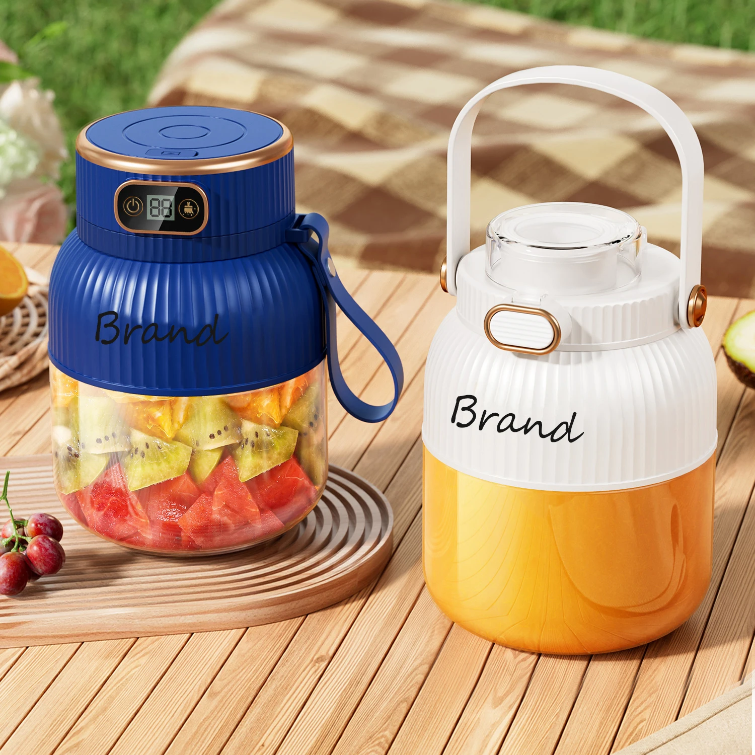Fruit Juicer Cup USB Rechargeable Chopper Portable Mini Milkshake Blender Smoothie Mixer Citrus Lemon Juice Extractor