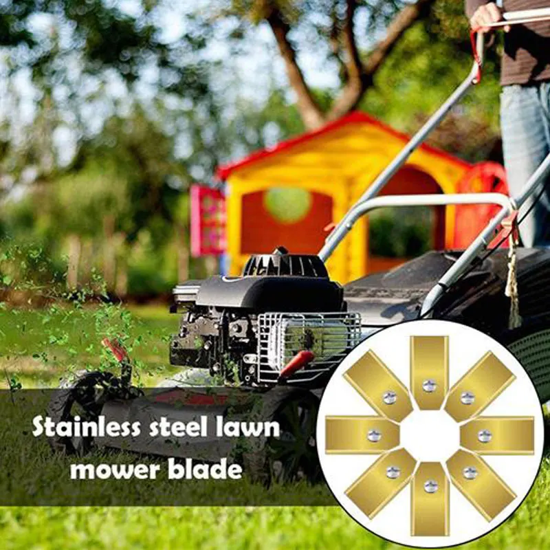 Quickly and shapely lawn mower blade serrated sickle section