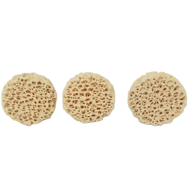 High Quality High Temperature Resistance Factory Price Zirconia Ceramic Foam Filter for Steel Casting and Foundry D55x15