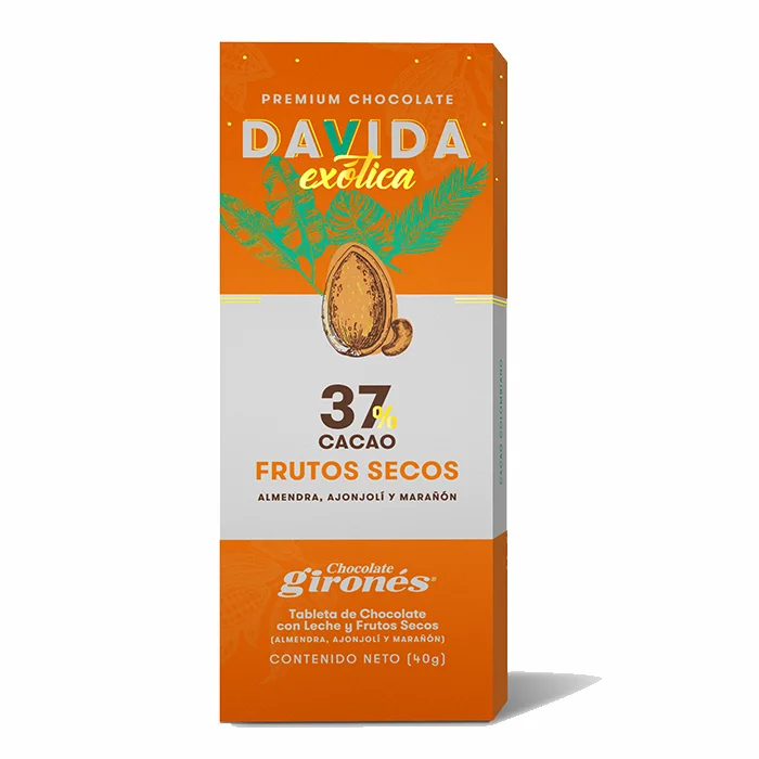 Кремовый сладкий молочный шоколад 37% какао с орехами колумбийские ингредиенты 100% высококачественный колумбийский какао