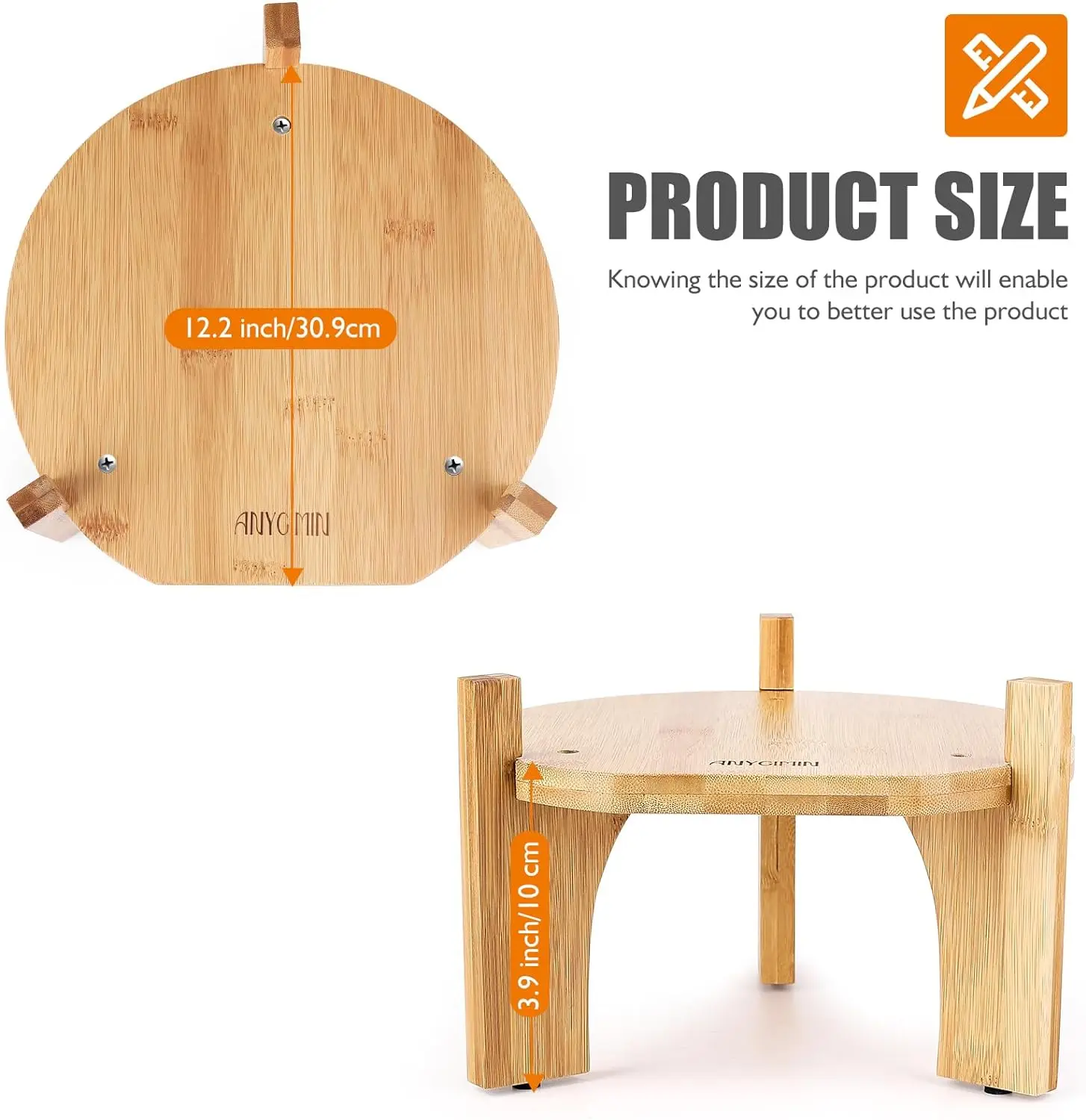 Drink Dispenser,Water Dispenser And Beverage Dispenser Stand. Fit Max 12.2 Inch Diameter Loads Up to 5 Gallons - Natural Bamboo