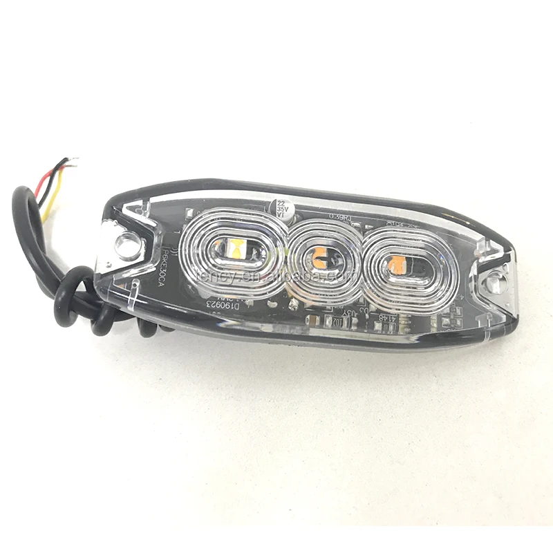
3pcs 3W LEDs Super Bright Surface Mount LED Strobe Light Strobe Light emergency led strobe light 