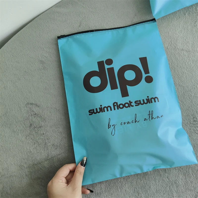 160 micron /200 micron T-shirt packaging zipper bag full edition full color printed logo high quality zipper bag