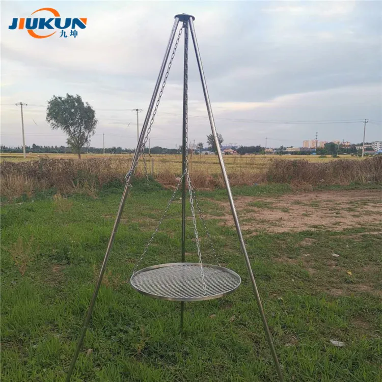 BBQ Dutch Oven Grill Tripod Portable hanging Barbecue Grill Dutch Oven Tripod Height Adjustable hanging barbecue Tripod