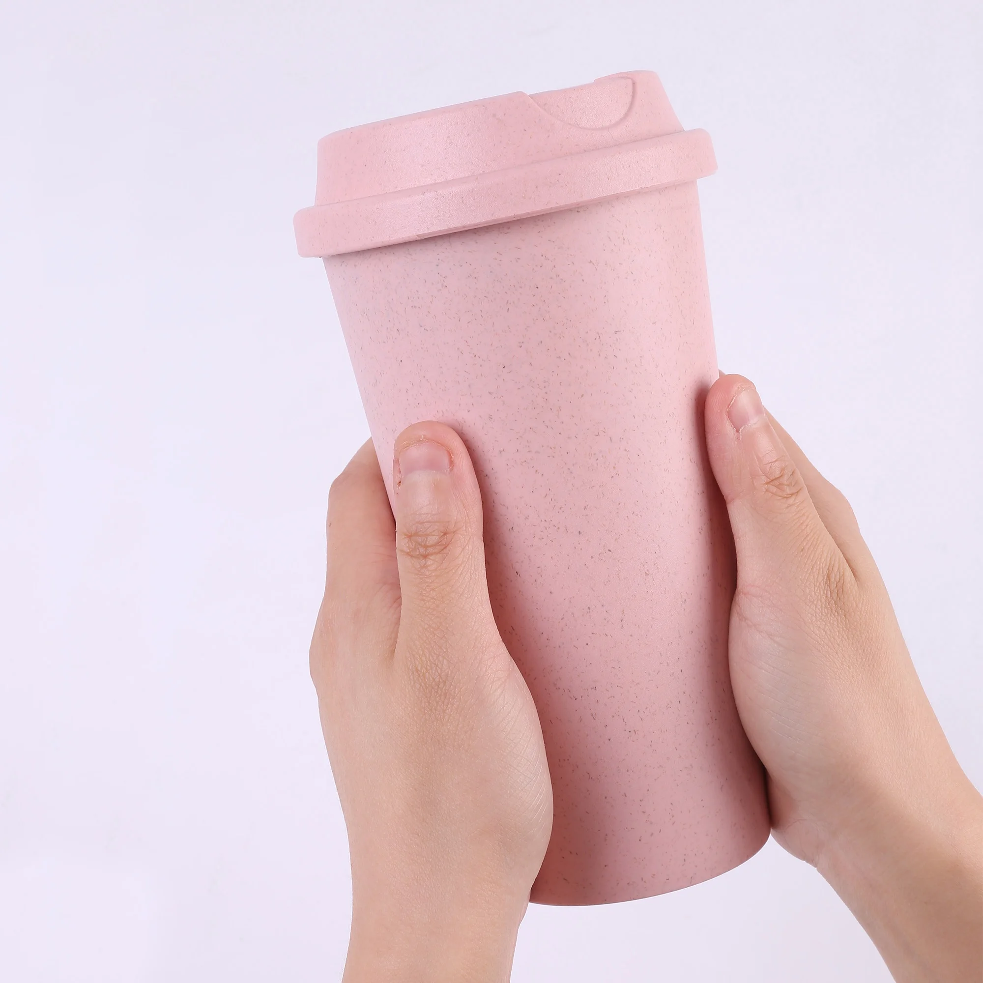 Ecofriendly 550ml Double Walled Reusable Bamboo and PP Tumbler Coffee Cup Promotional Gifts EK006 Fresh Bamboo Cup in Stock