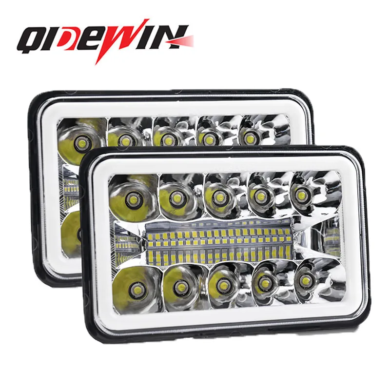 Factory Price Auto Lighting System 45W 4x6 7Inch Square Headlamp With High Low Beam For Jeeps Cherokees XJ Wranglers Car Gadgets